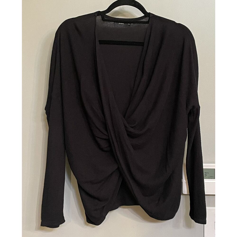 Prana Top Long Sleeve Wrap Pullover Yoga Active Ourdoors Womens Small EUC